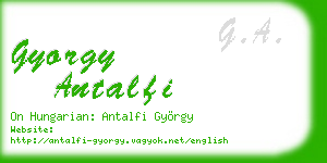 gyorgy antalfi business card