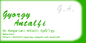 gyorgy antalfi business card